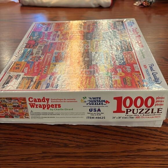 Candy Wrappers 1000pc Puzzle ~ White Mountain thicker pieces - Picture 4 of 6